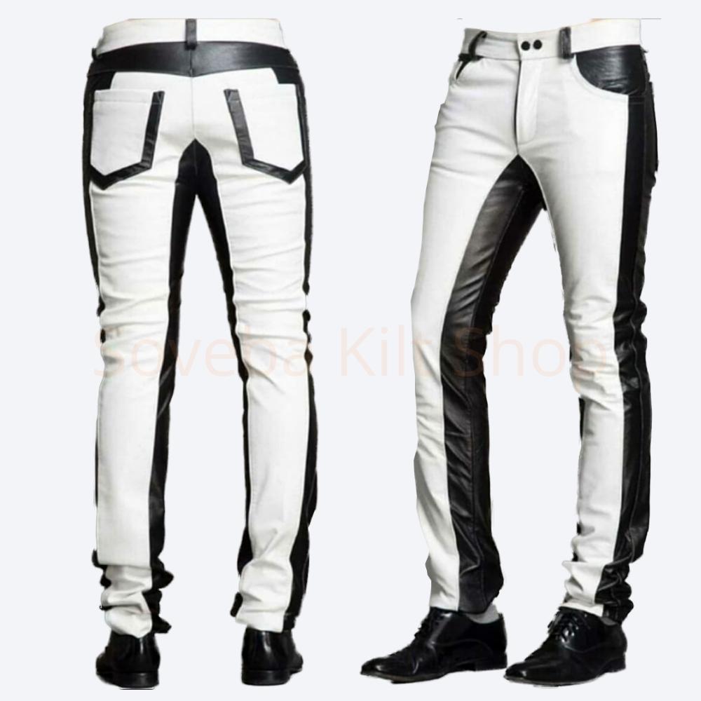 Loose low-rise eco-leather trousers :: LICHI - Online fashion store