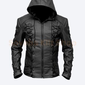Leather Jacket For Men Roy Harper Black