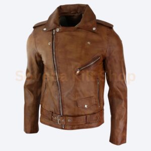 Marlon Brando Biker Leather Jacket