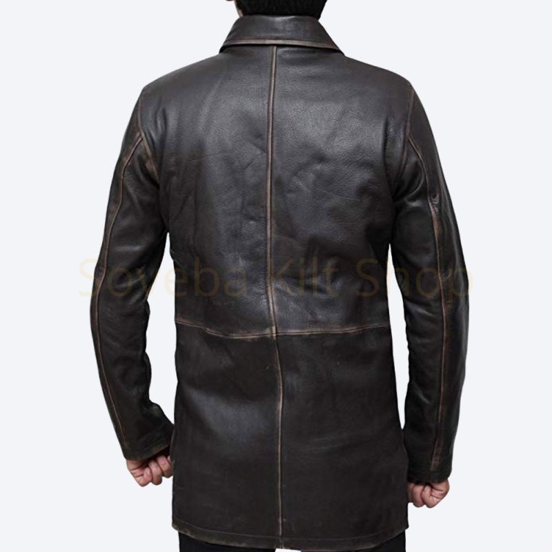 Distressed Real Leather Coat Men Buy Leather Coats
