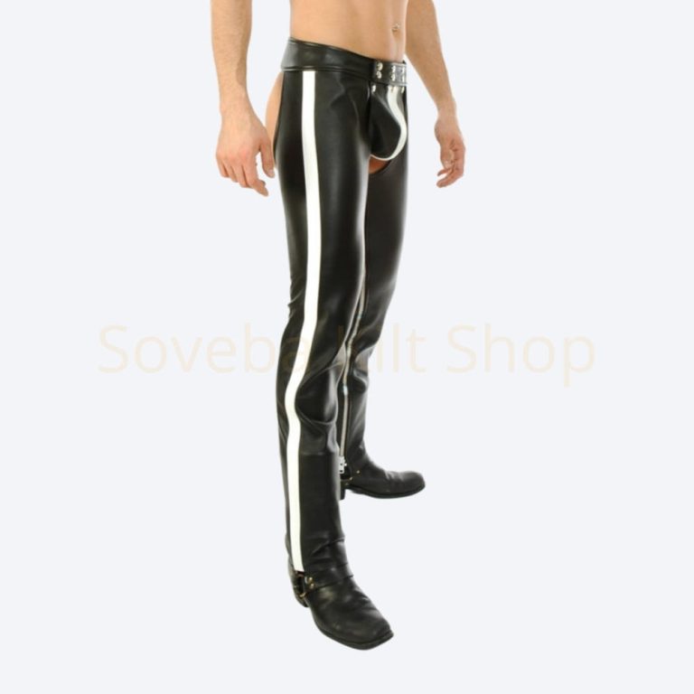 Men's Leather Chaps Pants Of All Types Motorcycle Bikers Cowboy & Others