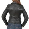 Women Biker Leather Jackt