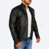 black genuine leather jacket