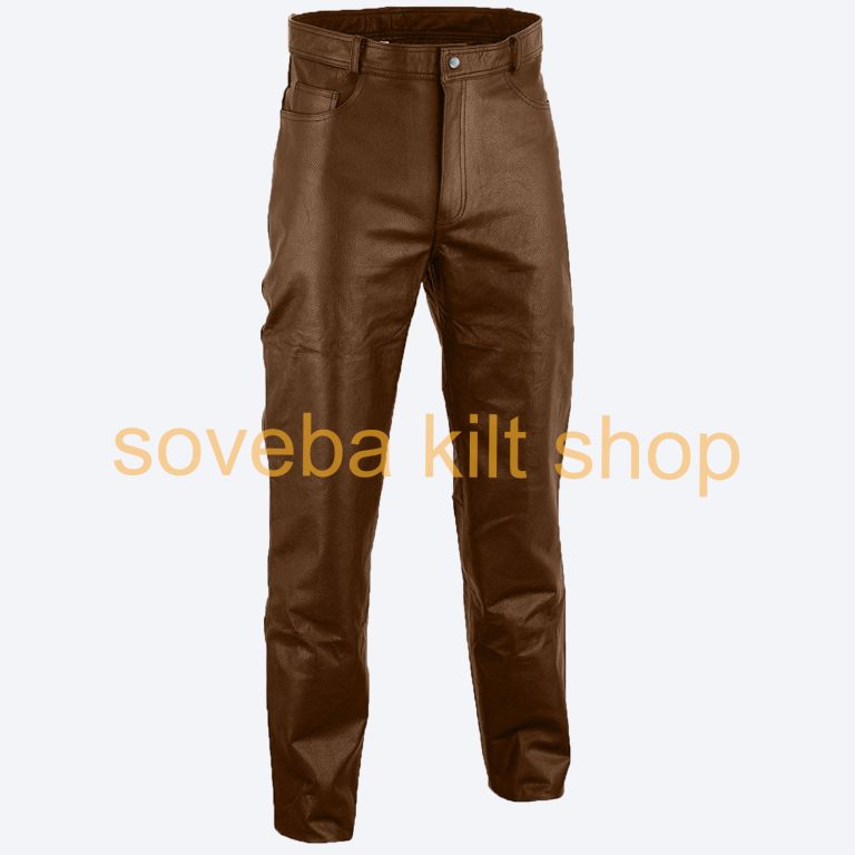 Brown Leather Pant Men Excellent Quality And Best Price