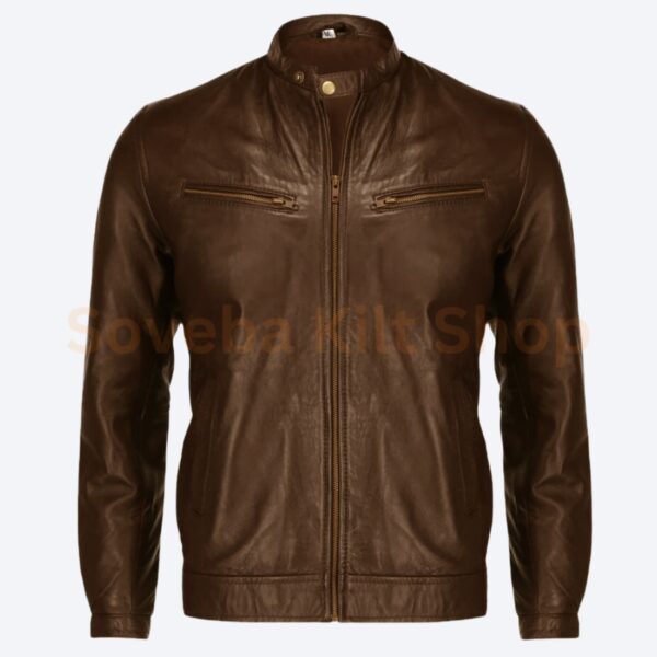 classic leather jacket men