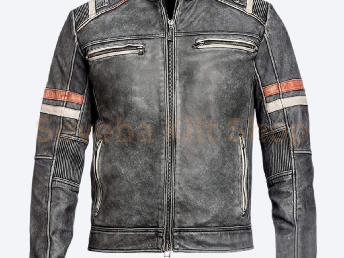 Retro cafe hot sale racer jacket