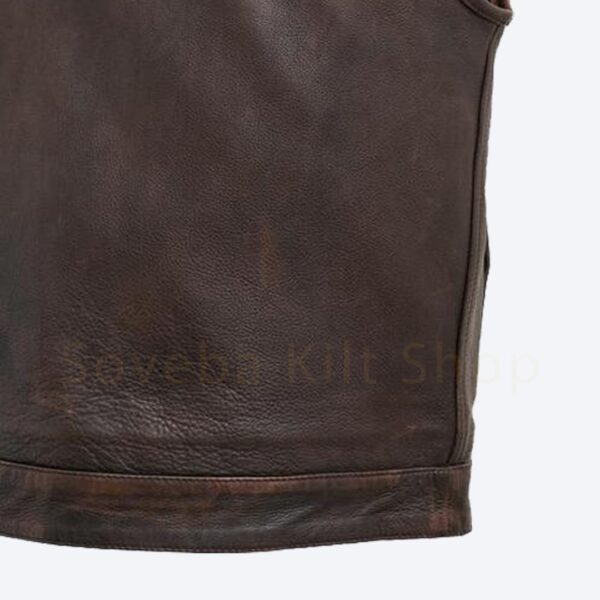 Leather Distressed Vest