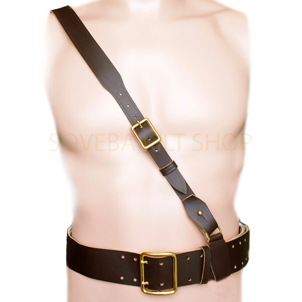 British Officer Leather Belt