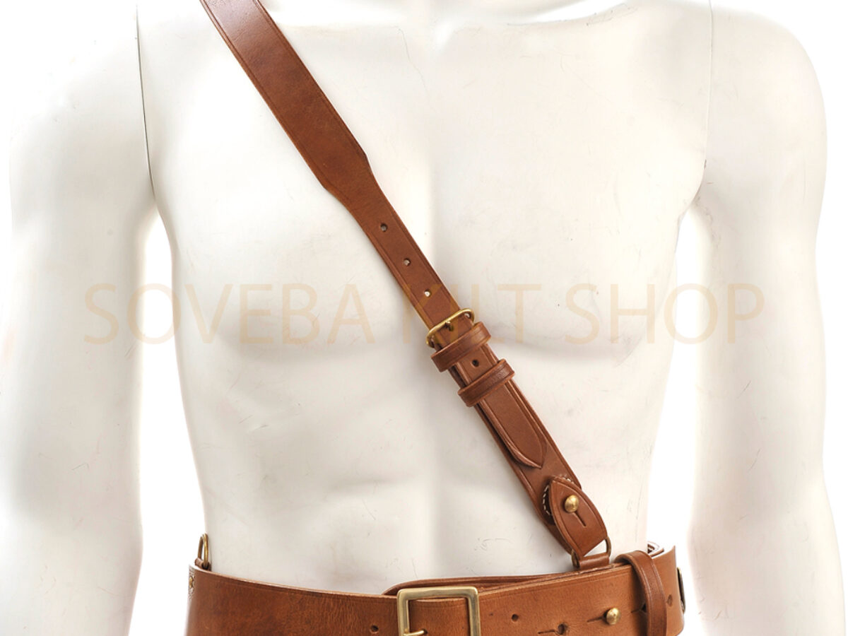 Sam Browne Belt With Shoulder Strap (Size - 90cm to 120cm)