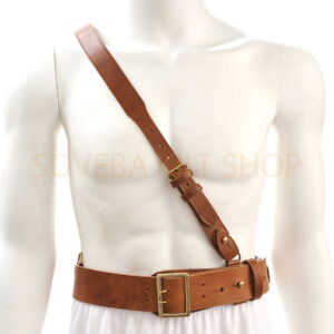 Sam brown leather belt