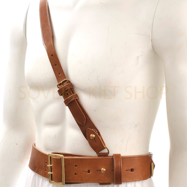 leather harness belt