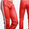 red leather trouser for men