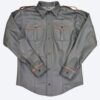 Gay Leather Military Shirt