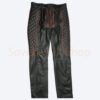 Leather Pant Black And Red