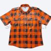 Leather Plaid Shirt
