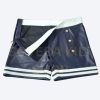 blue leather gay short