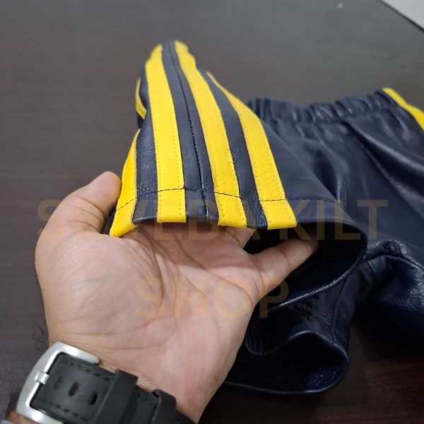 Gay Sailor Costume for Men | Real Leather Mesh Shirt, Shorts And Neckerchief / Tie - Image 11