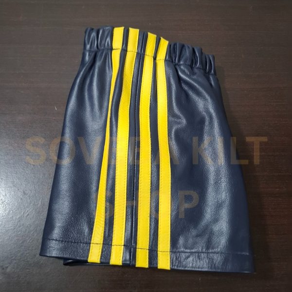 Gay Sailor Costume for Men | Real Leather Mesh Shirt, Shorts And Neckerchief / Tie - Image 12