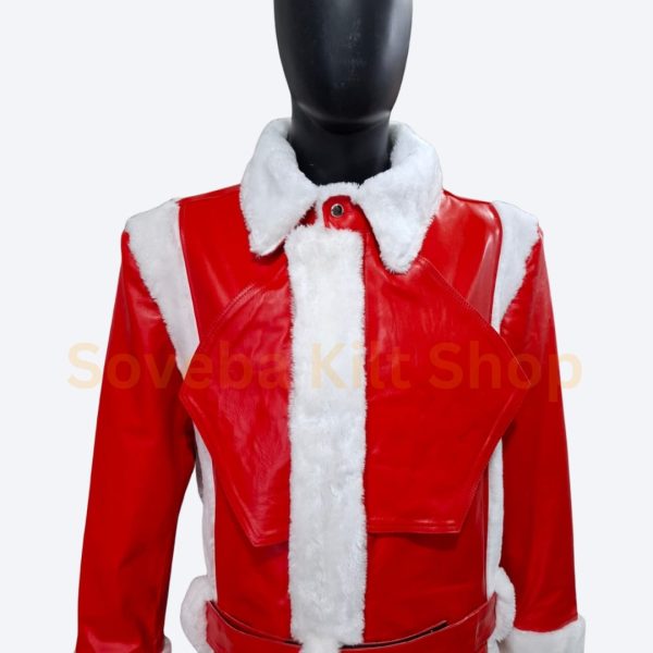 Men’s Santa Claus Coat with Hat – Adult Santa Costume Outerwear Set - Image 5