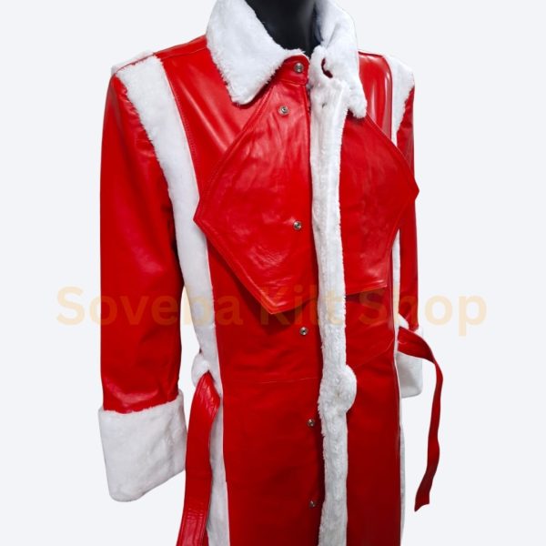 Men’s Santa Claus Coat with Hat – Adult Santa Costume Outerwear Set - Image 6