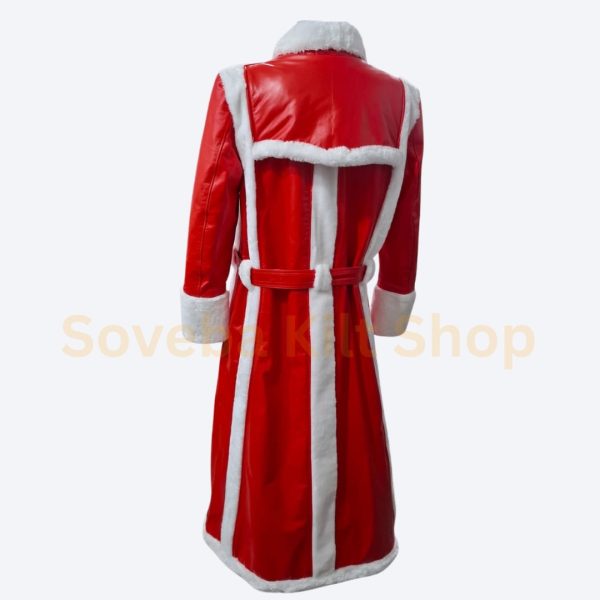 Men’s Santa Claus Coat with Hat – Adult Santa Costume Outerwear Set - Image 9