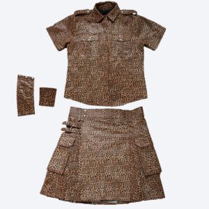 Gay Leather Fettish Uniform Cheetah Print